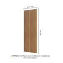 Ver imagem 3 de Painel Ripado em Placa 100% MDF 89,5x183cm (1,63m²) Marrom/Freijó/Madeirado Pradel Móveis