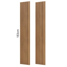 Painel Ripado em Barra 183x89,5cm (1,63m²) Mdf - 3 Painel Ripado em Barra 183x89,5cm (1,63m²) Mdf - 3