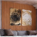 Ver imagem 1 de Painel Ripado em Placa 100% MDF 89,5x250cm (2,23m²) Marrom/Freijó/Madeirado Pradel Móveis