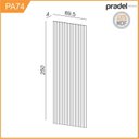 Ver imagem 4 de Painel Ripado em Placa 100% MDF 89,5x250cm (2,23m²) Marrom/Freijó/Madeirado Pradel Móveis