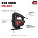 Ver imagem 7 de Serra Tico Tico Elétrica Skil 4380 127V 380W Com Trava de Gatilho + Lâmina Para Madeira