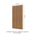 Ver imagem 3 de Painel Ripado em Placa 100% MDF 134x183cm (2,45m²) Marrom/Freijó/Madeirado Pradel Móveis
