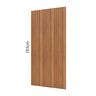 Painel Ripado em Placa 183x134cm (2,45m²) Mdf - 8
