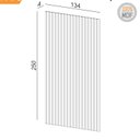 Ver imagem 5 de Painel Ripado em Placa 134x250cm (3,35m²) Mdf