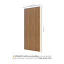 Ver imagem 4 de Painel Ripado em Placa 100% MDF 134x250cm (3,35m²) Marrom/Freijó/Madeirado Pradel Móveis