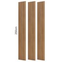 Ver imagem 5 de Painel Ripado em Placa 100% MDF 134x250cm (3,35m²) Marrom/Freijó/Madeirado Pradel Móveis