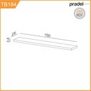 Ver imagem 2 de Prateleira 100% MDF 150cm Marrom