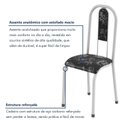 Ver imagem 3 de Kit 6 Cadeiras de Jantar Estofadas Fernanda Branco