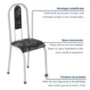 Ver imagem 5 de Kit 6 Cadeiras de Jantar Estofadas Fernanda Branco