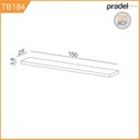 Ver imagem 2 de Prateleira com LED Spot 100% MDF 150cm Marrom