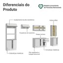 Ver imagem 4 de Armário de Cozinha Completa 100% Mdf 310 Cm Smart Madesa 04 Branco