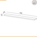 Ver imagem 3 de Prateleira 100% MDF 180cm Marrom