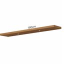 Ver imagem 4 de Prateleira com LED Spot 100% MDF 180cm Marrom