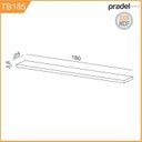 Ver imagem 3 de Prateleira com LED Spot 100% MDF 180cm Marrom