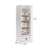 Freezer Vertical 445 Litros Frost Free Porta de Vidro GCVC-45 BR Gelopar Branco 220v - 2