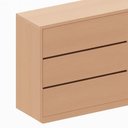 Ver imagem 4 de Cômoda para Quarto com 6 Gavetas 180 Cm 100% Mdf Casa Lar Cor:carvalho Malva