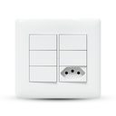 Ver imagem 1 de Interruptor e Tomada 4x4 Inteligente com Wifi Agl