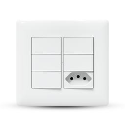 Interruptor e tomada 4x4 inteligente com wifi AGL - 1