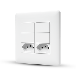 Interruptor e tomada 4x4 inteligente com wifi AGL - 2