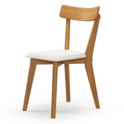 Cadeira Madeira Maciça Linho Rafa Nozes Yescasa - 6