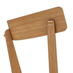 Cadeira Madeira Maciça Linho Rafa Nozes Yescasa - 5