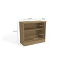 Ver mais imagens de Conjunto 2 Peças 1 Mesa em L 2 Gavetas com 1 Balcão 2 Portas Marrom