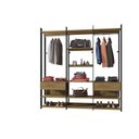 Ver imagem 2 de Closet Modulado Casal 2 Gavetas 14 Prateleiras Qatar 