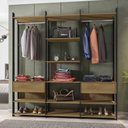 Ver imagem 1 de Closet Modulado Casal 2 Gavetas 14 Prateleiras Qatar 