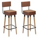 Ver imagem 1 de Kit com 2 Banqueta Barcelona Café - Salaone