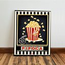 Ver imagem 3 de Kit 3 Quadro Decorativo para Cinema Pipoca Moderno Filme Qualidade Premium 28x20cm