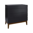Ver imagem 2 de Cômoda 4 Gavetas Fresh Yescasa Preto/Imbuia