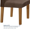 Ver imagem 7 de Conjunto Sala de Jantar Mesa 120x80cm Tampo MDF/Vidro com 4 Cadeiras Espanha Yescasa