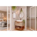 Ver imagem 1 de Conjunto Banheiro c/Espelho Duna/Gota 60cm Cappuccino MGM