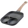 Frigideira Pequena Ovo Pão Queijo Carne Não Gruda Cabo Madeira - 1