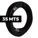 Ver imagem 2 de Cabo de Rede Cat 5e Mpt Interno e Externo 35 Metros U/utp 4p X 24awg | Preto com Conectores