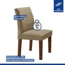 Ver imagem 5 de Conjunto Sala de Jantar 1 Mesa 160x80cm Tampo Mdf/vidro 6 Cadeiras Espanha Yescasa