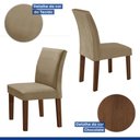 Ver imagem 6 de Conjunto Sala de Jantar 1 Mesa 160x80cm Tampo Mdf/vidro 6 Cadeiras Espanha Yescasa