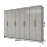 Guarda-roupa Casal Aurora 8 Portas 4 Gavetas - Panorama Móveis - 4