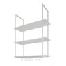NICHO DE TETO PARA COZINHA 95CM BRANCO COM PRATELEIRA BRANCA - 2