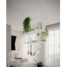 NICHO DE TETO PARA COZINHA 95CM BRANCO COM PRATELEIRA BRANCA - 1