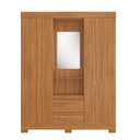 Ver imagem 7 de Guarda-Roupa Capelinha com 2 Gavetas e Espelho Marrom/Freijó