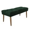 Banco Estofado Jade 120xcm Suede Verde - Majú Decor - 4