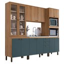 Ver imagem 2 de Cozinha Modulada Finesse Ambiente Composição 16 Capuccino Azul - Thb