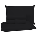 Ver imagem 1 de Roupa de Cama King Size 400 Fios 4 Peças com Virol Hotel Pousada Macio Acetinado:preto