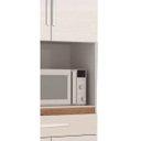 Ver imagem 3 de Armario Villa Cozinha 04 Portas Cor Branco Com Canela PASSE BEM BRANCO / CANELATO