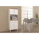 Ver imagem 4 de Armario Villa Cozinha 04 Portas Cor Branco Com Canela PASSE BEM BRANCO / CANELATO