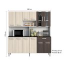 Ver imagem 3 de Kit Cozinha Marcela Branco/Rovere/Amêndoa