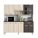 Ver imagem 1 de Kit Cozinha Marcela Branco/Rovere/Amêndoa