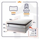 Ver imagem 5 de Cama Box Espuma San Diego Casal 138x188 Branco King House