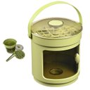 Ver imagem 7 de Balde Forma de Gelo Recipiente Pegador Tampa Alça Dispenser Reservatorio Casa Reuniao Entretenimento